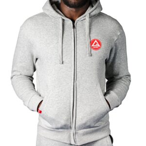 Sweatshirt com Capuz e Fecho RS Classic - Cinzento Mesclado
