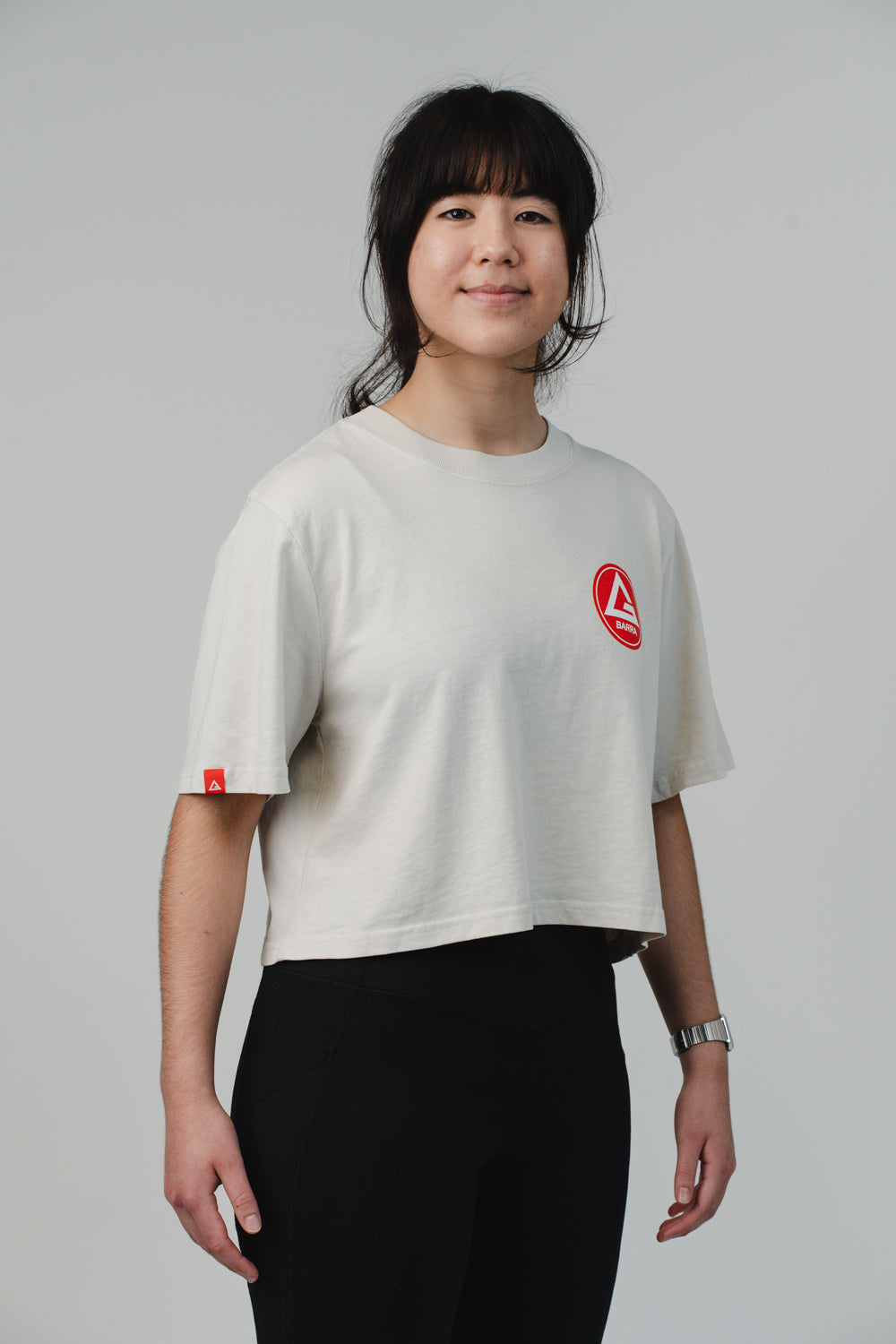 Red Shield Elite Womens Crop Tee - Natural - Image 2