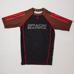 III Stripes Ranked Rashguard by adidas - Brown