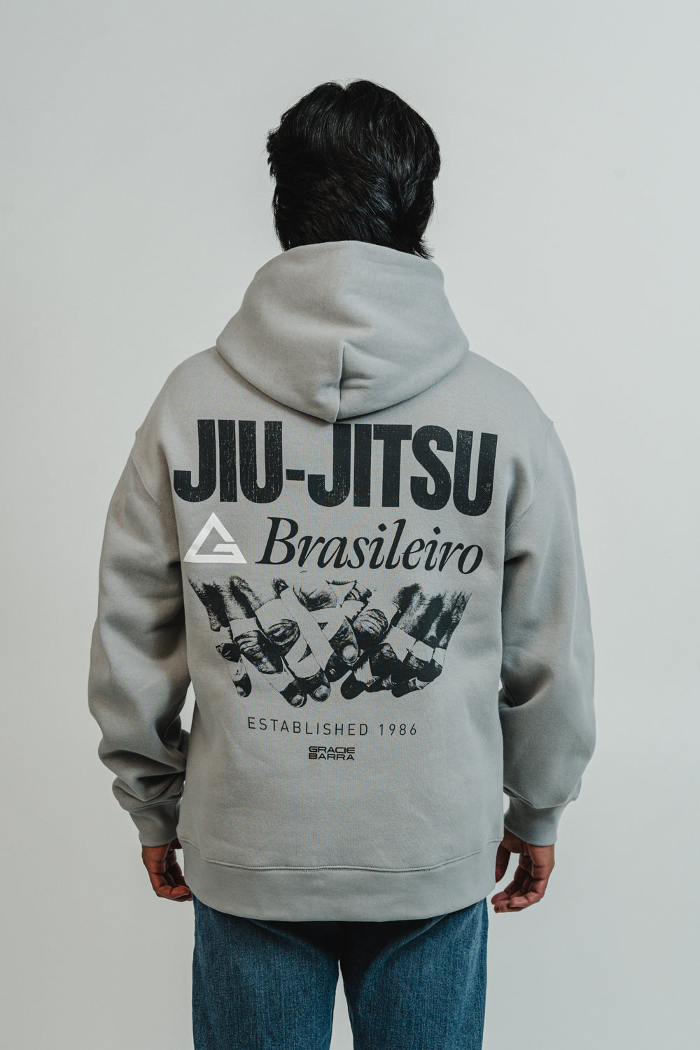 GB Grip Mens Hoodie - Grey - Image 5