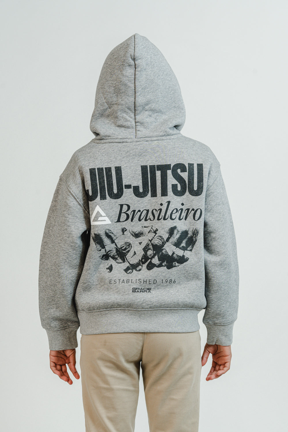 GB Grip Youth Hoodie - Grey - Image 4