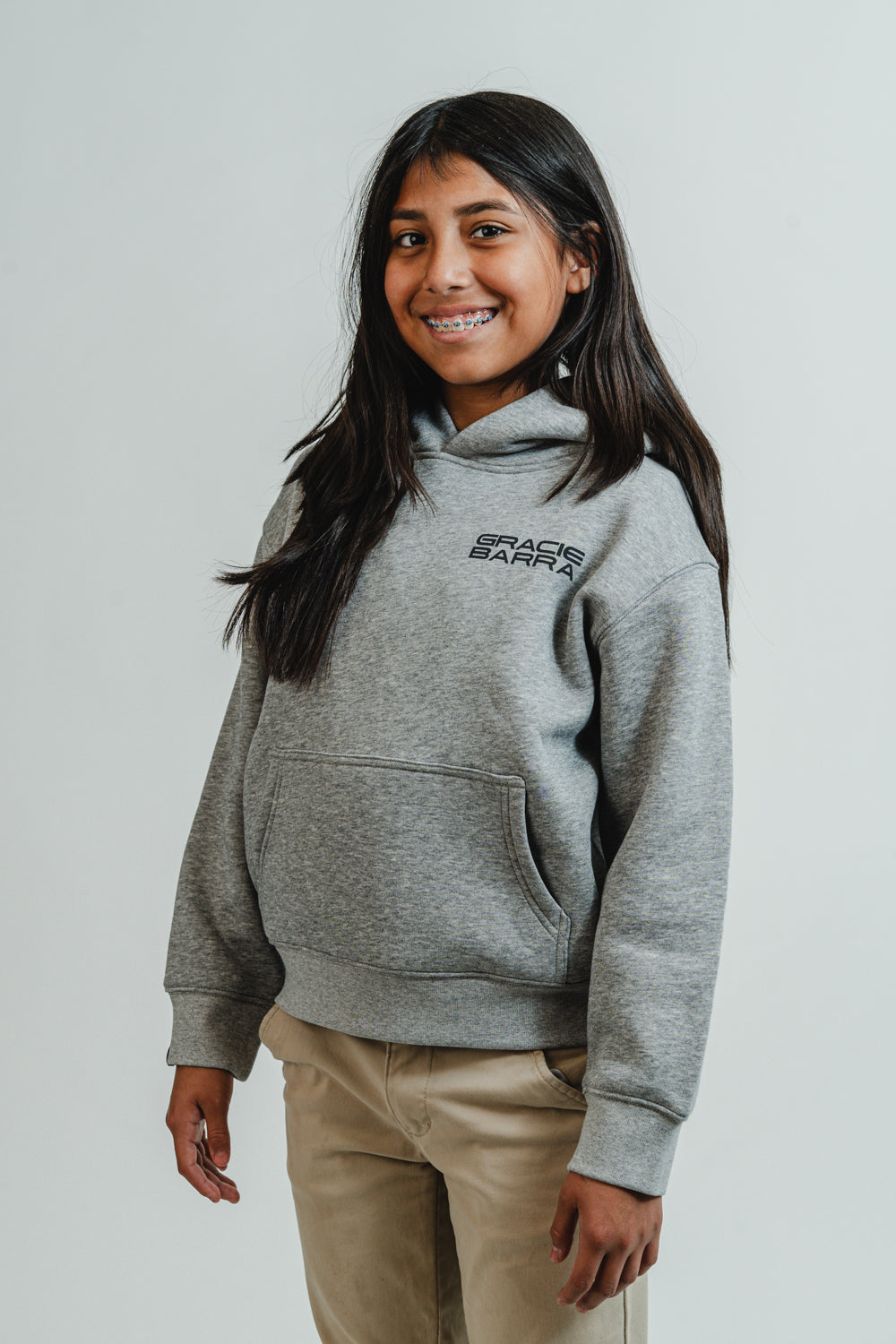 GB Grip Youth Hoodie - Grey - Image 3