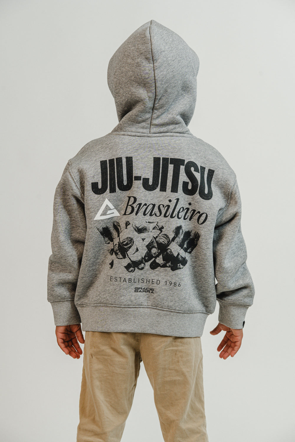 GB Grip Youth Hoodie - Grey - Image 5