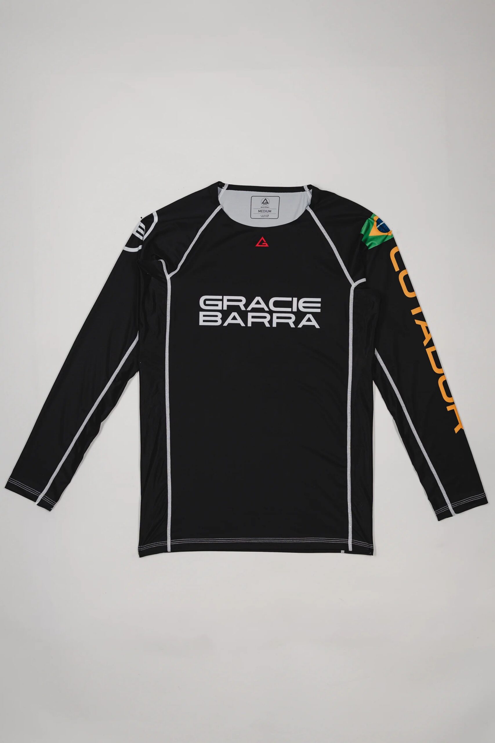 Rashguard Lutador Ranked Manga Comprida - Preto