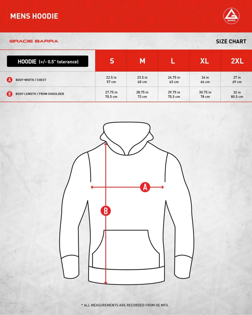 GB Grip Mens Hoodie - Grey - Image 7