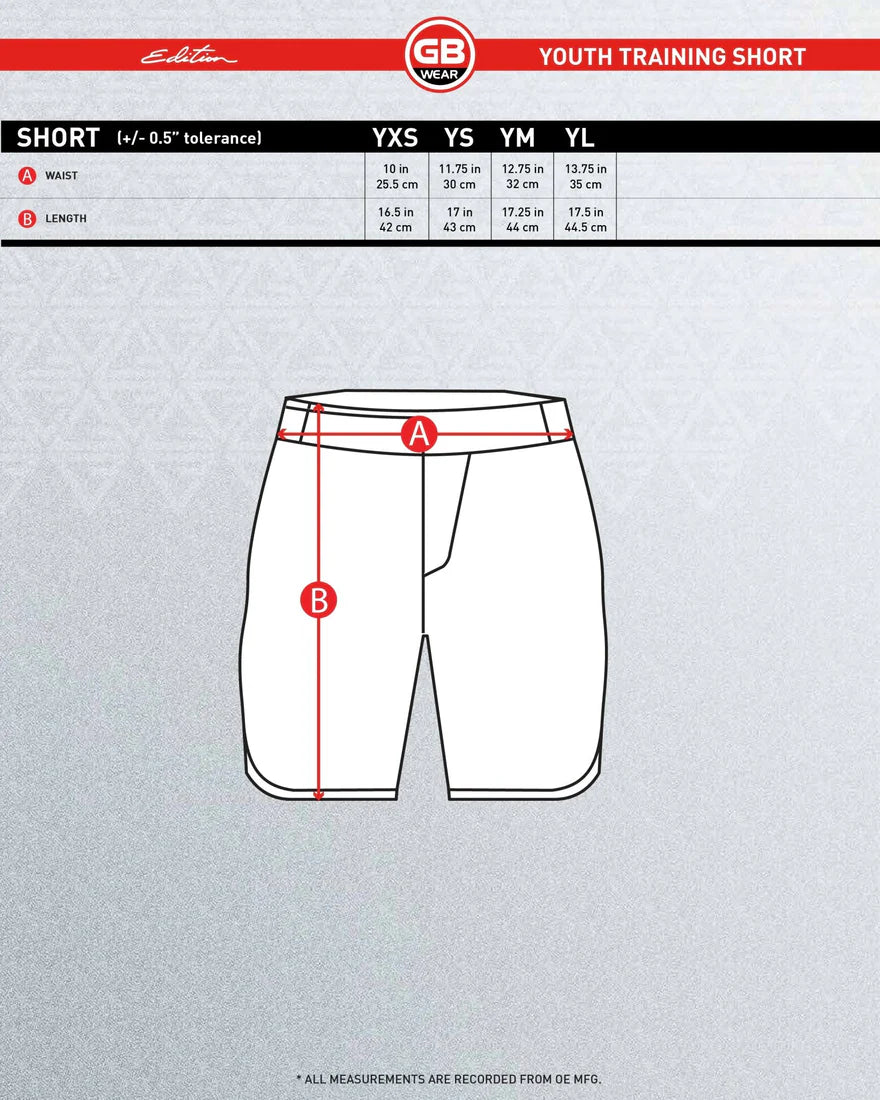 GB Essentials Youth Training Shorts - Black - Image 5